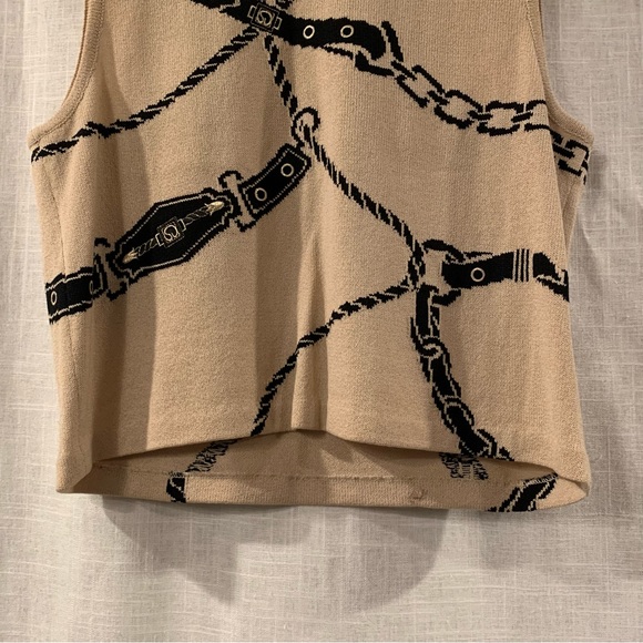 ST. JOHN cream mock tank size medium - Picture 3 of 7